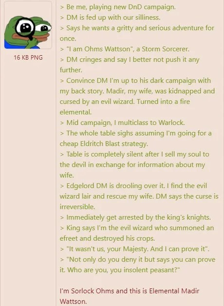 When your DnD character is too cool for the DM’s plans - meme