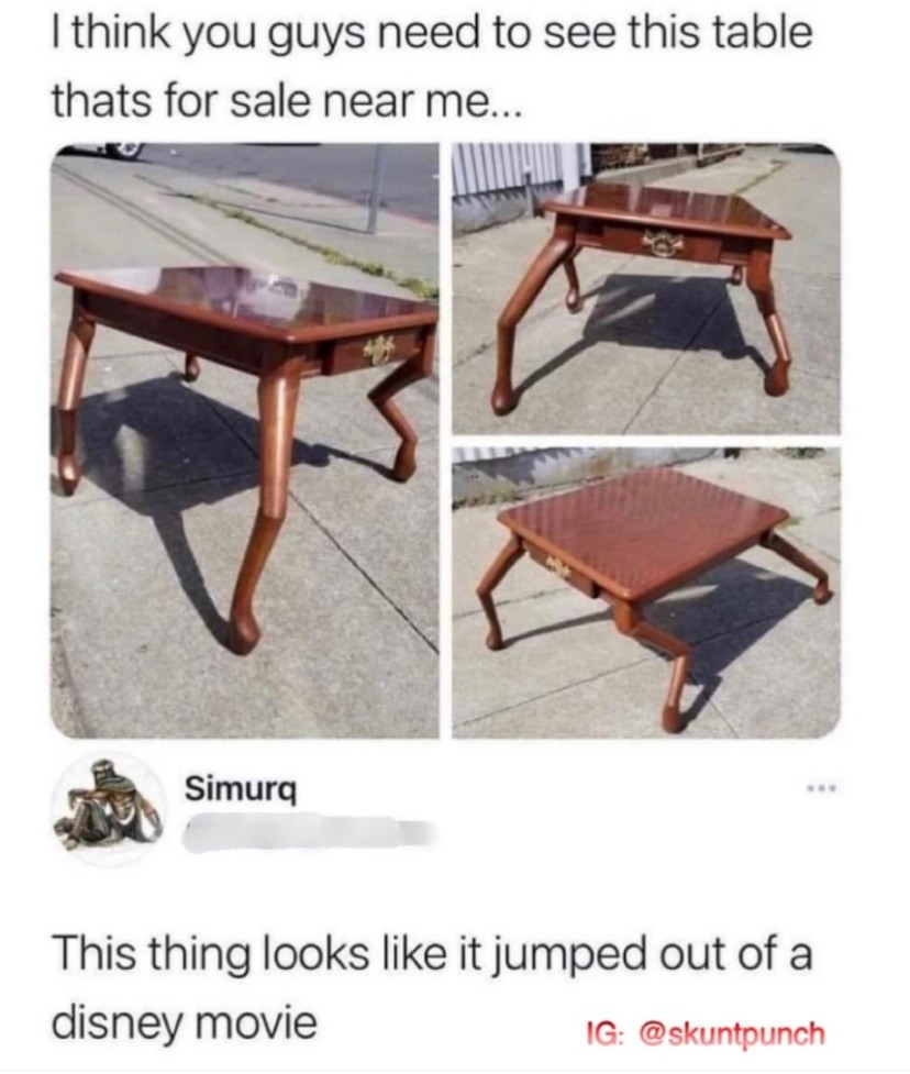table - meme