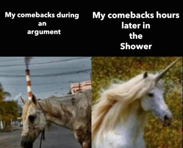 Later in the shower - meme