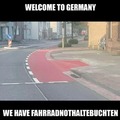 Germany has bicycle emergency bays