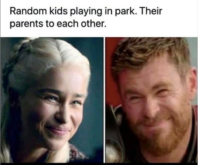 parents at each other - meme