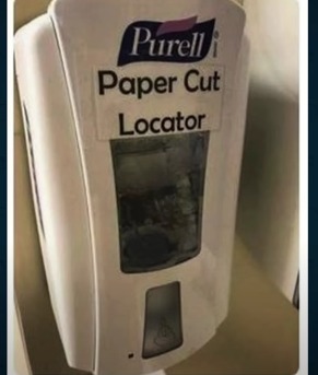 Want to know if you have a paper cut? Put THIS on your hands! - meme