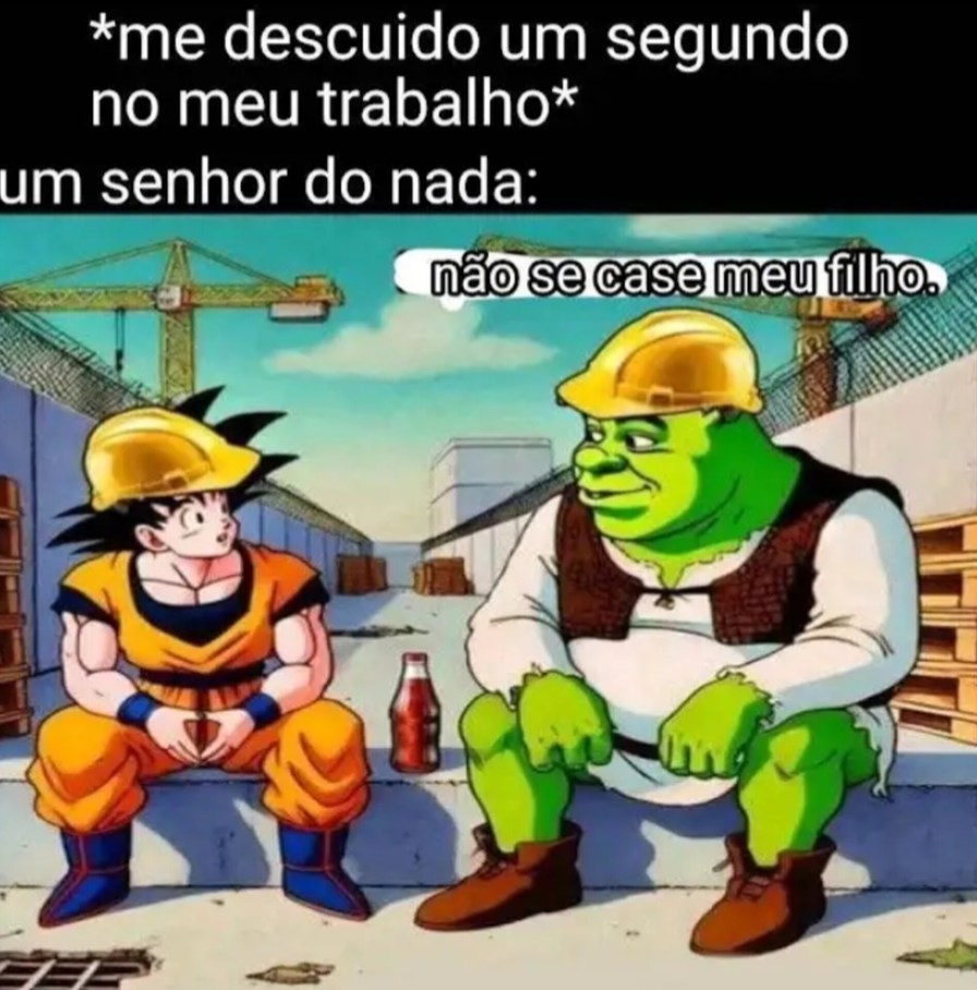 Goku e Shrek - meme