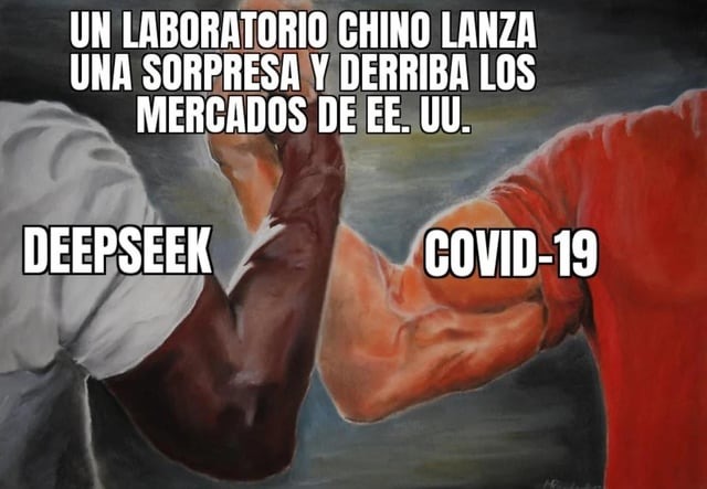 Qué tienen en común Deepseek y el Covid - meme