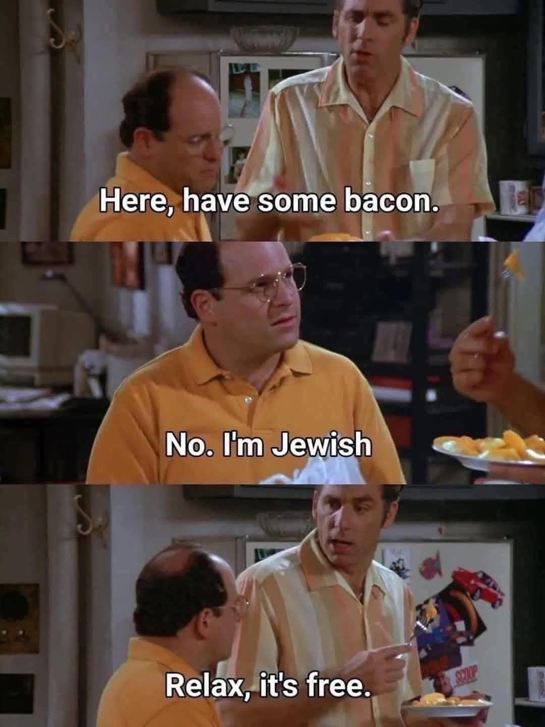 Free bacon - meme