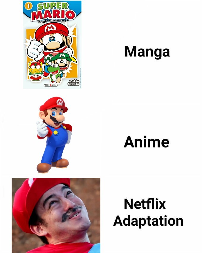 If Mario was in Netflix - meme