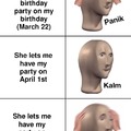 Birthday party meme