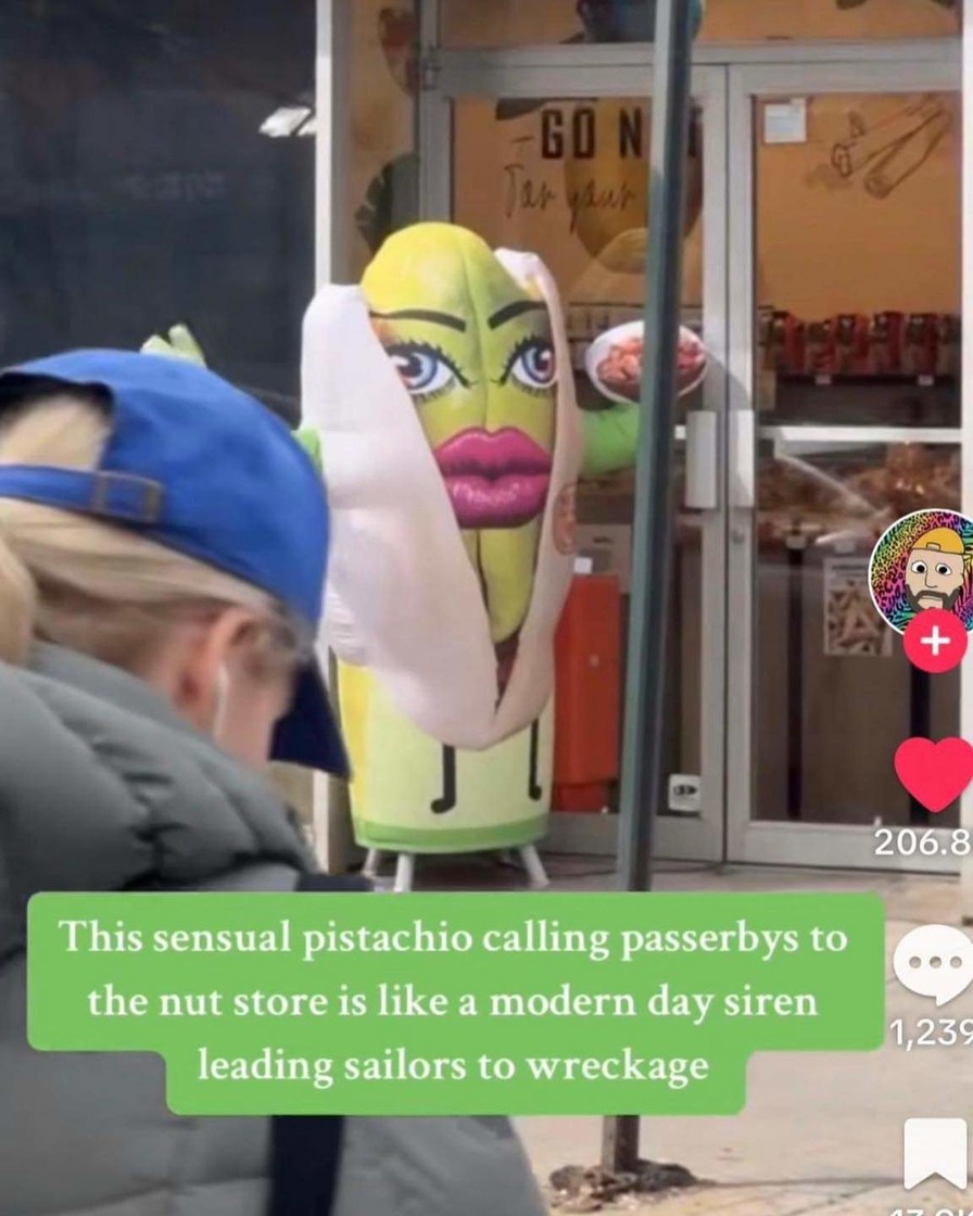 Oh I'll CUM to the NUT store, sexy pistachio - meme