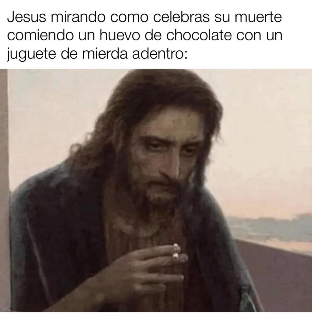 Jesús mirando a los gringos - meme