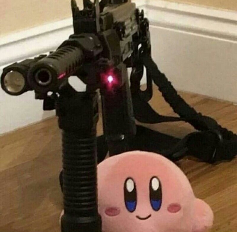 Kirby gun - meme