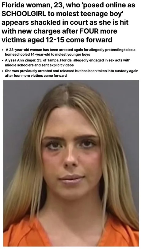 Florida woman molester - meme