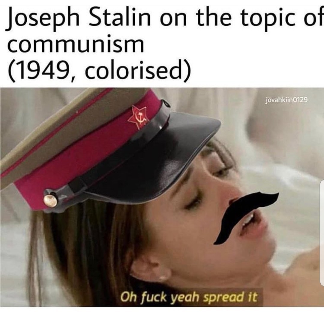Staline aime étaler son communisme sur l'Europe - meme