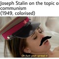 Staline aime étaler son communisme sur l'Europe