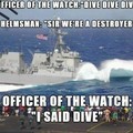 US Navy  (dive = plonger)