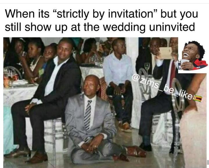 Invitation? For who? For you maybe, not me - meme