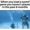 When you load a saved game