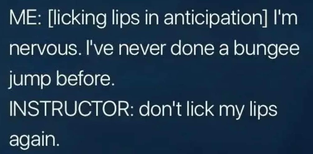 Licking lips - meme