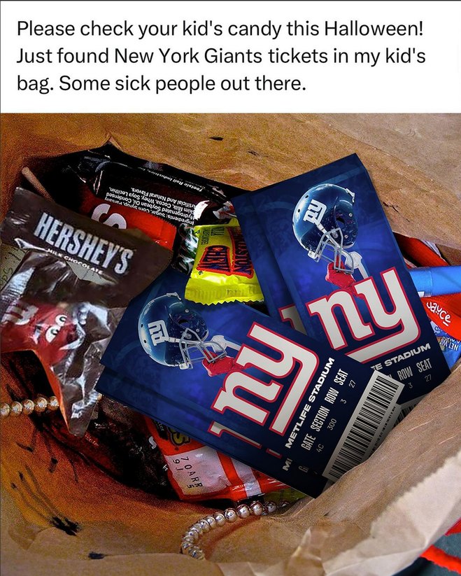 As a giants fan I’d rather get toothpaste in my bag than that shit - meme