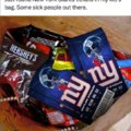 As a giants fan I’d rather get toothpaste in my bag than that shit