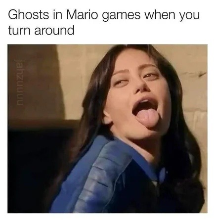 Boos when you turn around like it’s red light green light - meme