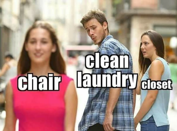 The chair is so easy though... - meme