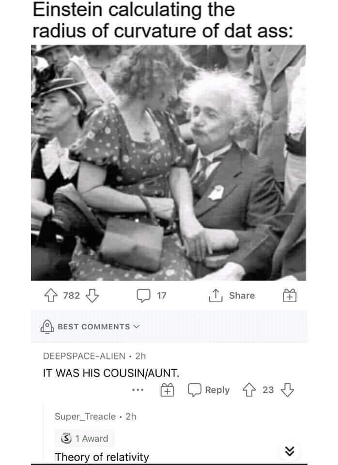 Einstein into incest - meme