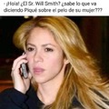 Meme de Shakira hablando con Will smith
