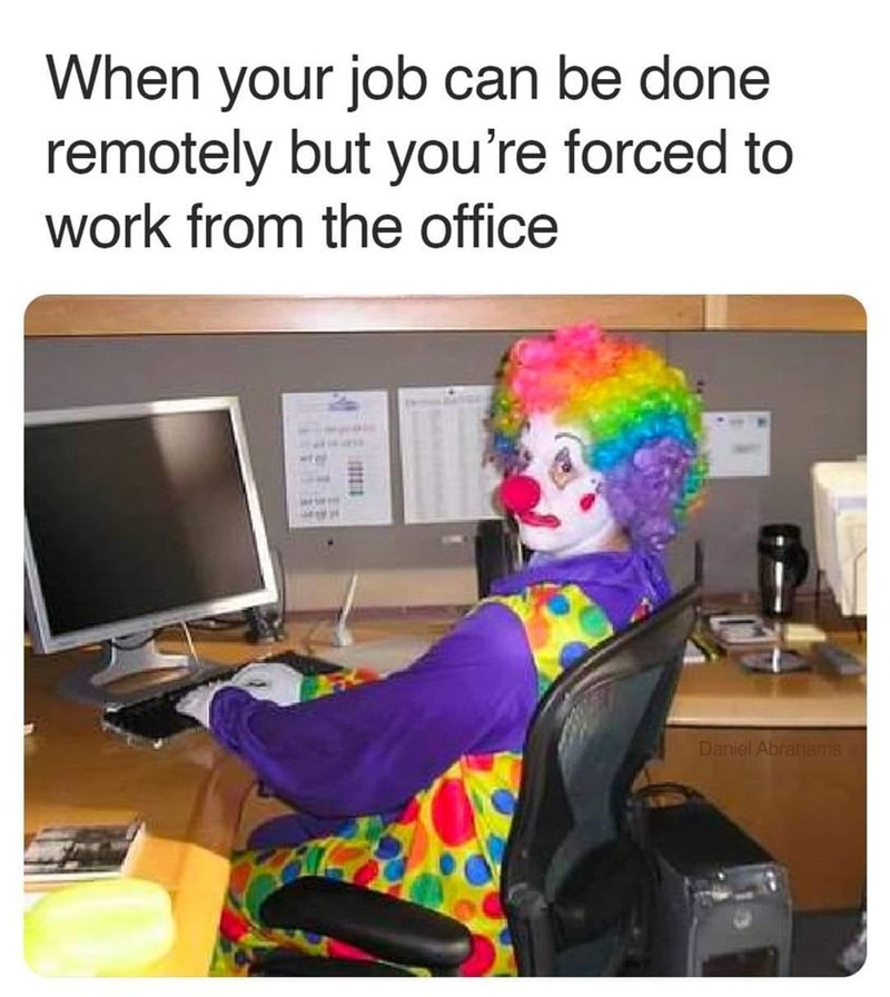 clown job meme