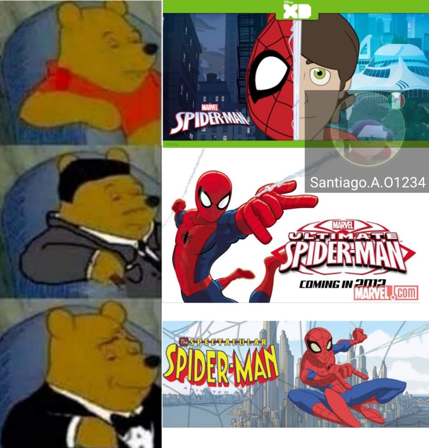 El mejor spider-man sin duda es " the spectacular spider-man" - meme