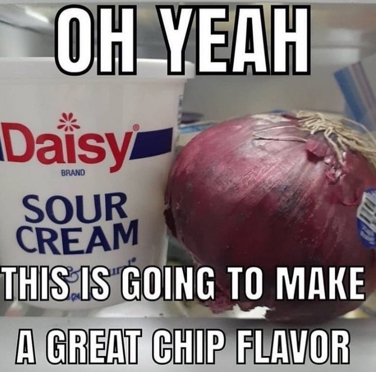 yum sour cream and jerry onion - meme