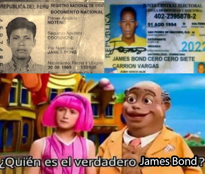 2 James Bond en Latinoamérica - meme