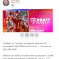 Bears draft QB Caleb Williams with No. 1 pick