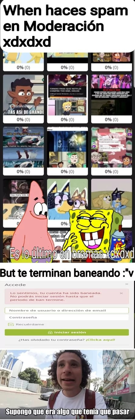 No hagan spam - meme