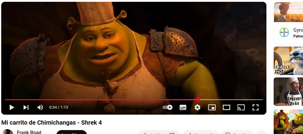 Yo explicandole a mi amigo porque shrek 4 esta infravalorada: Mi carrito de Chimichangas - Shrek 4 - meme