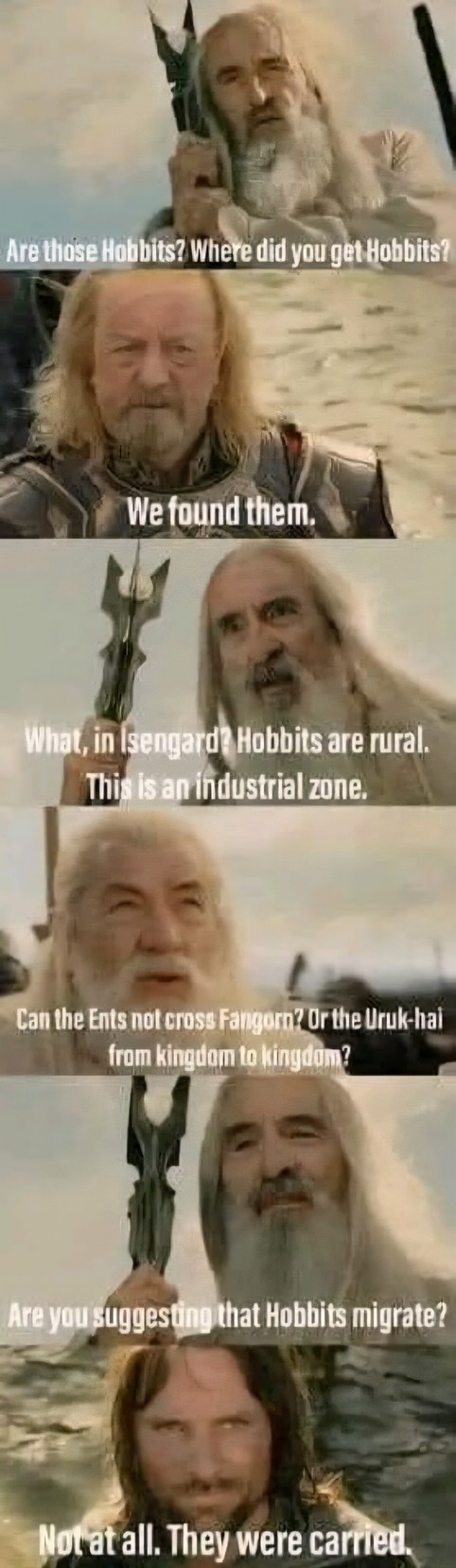 Hobbits in the hood - meme