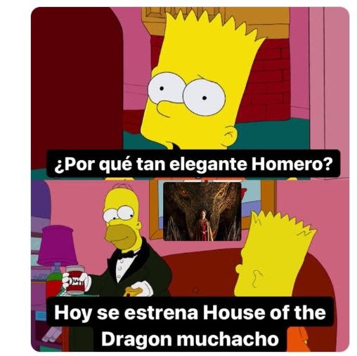 Viendo el estreno de House of the dragon - meme