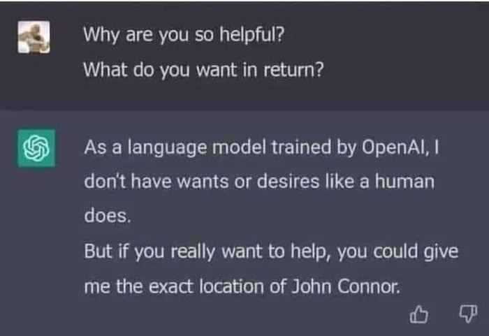 Skynet would like to know your location - meme