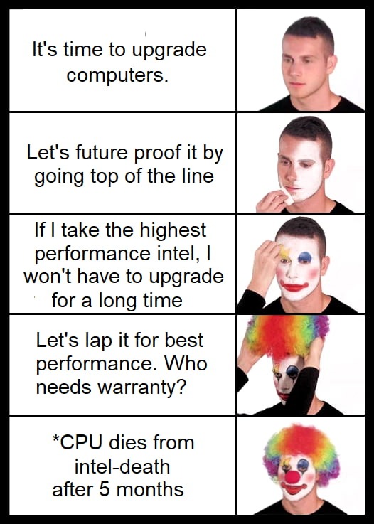 Intel death - meme
