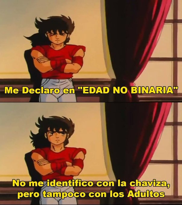 Edad no binaria - meme