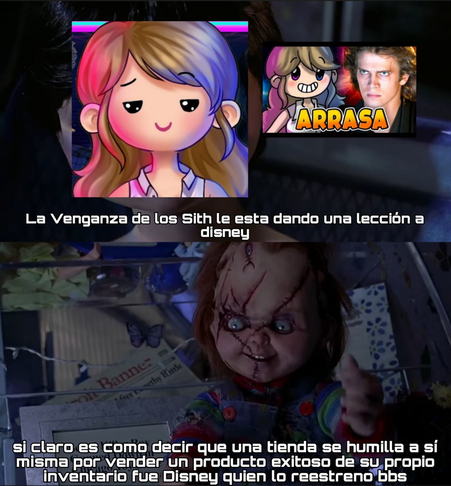 Una alienada pensando que es una humillación a disney sin saber qué fue disney quien lo reestreno - meme