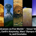 Volcanoes on Five Worlds