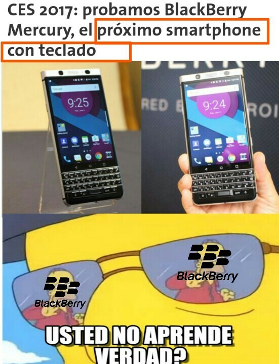 Estos BlackBerrys - meme