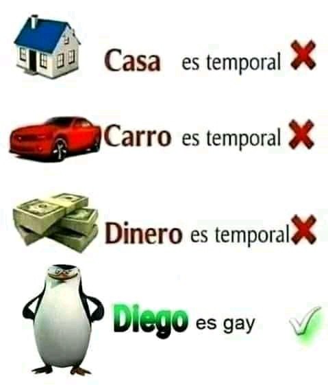 Diego es gay - meme