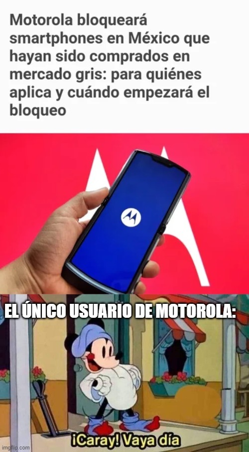 Motorola bloqueará smartphones en México compardos en mercado gris - meme