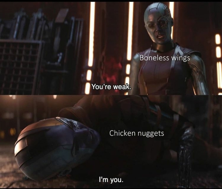 I love chicken nuggets - meme