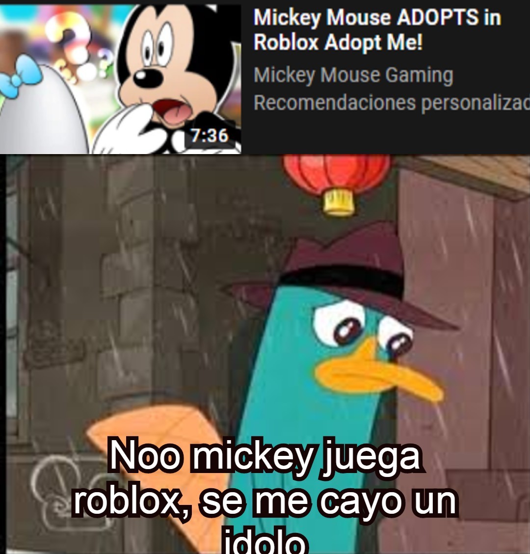 noo mickey - meme