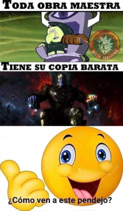 Thanos existe desde 1973 - meme