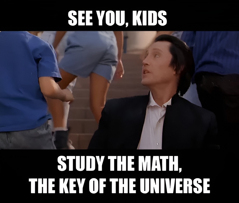 Math, the key for your success - meme