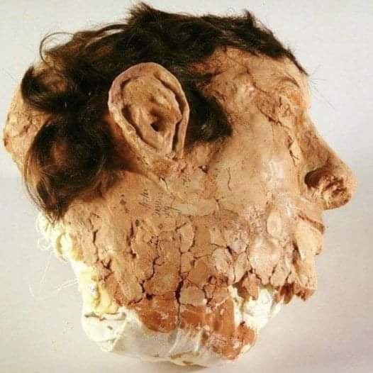 A fake head used as a decoy during the 1962 escape of 3 prisoners from Alcatraz. Made with soap, toilet paper, toothpaste, and concrete dust. - meme
