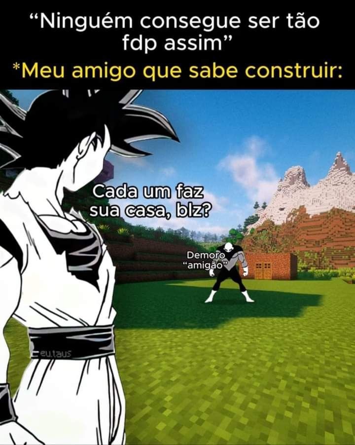 Goku no mundo de Minecraft - meme